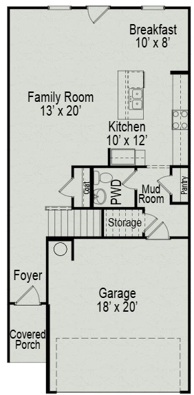 Smith Douglas Homes The Norwood - Floor-plan drawing, Landing at Oyster Bay