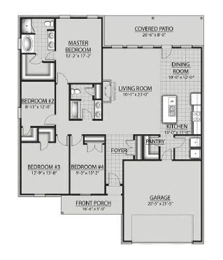 DSLD Homes Irises V H - Floor-plan drawing, Summer Pointe