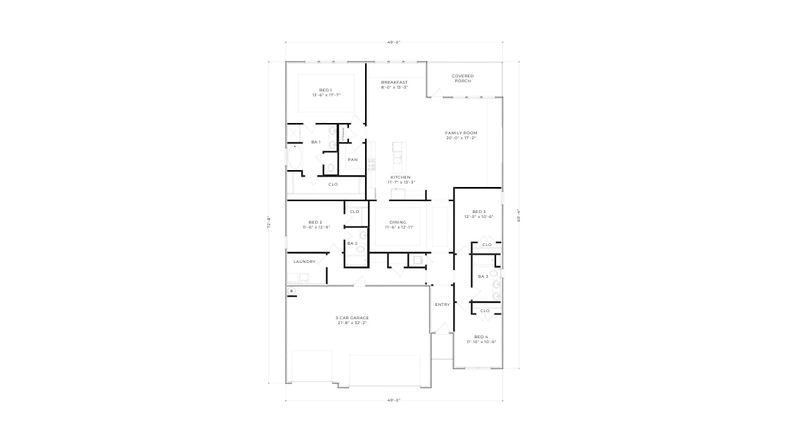 D.R. Horton The Shoreline - Floor-plan drawing, Rosemary Sound