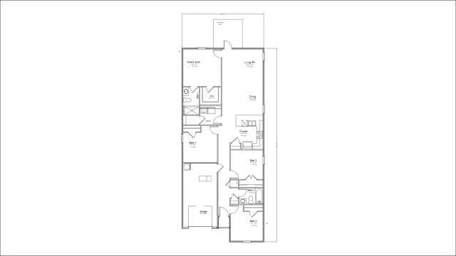 D.R. Horton Camilla - Floor-plan drawing, Dogwood Estates