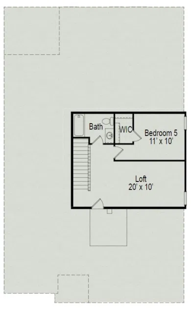 Smith Douglas Homes The Davenport II - Floor-plan drawing, Roans Mill