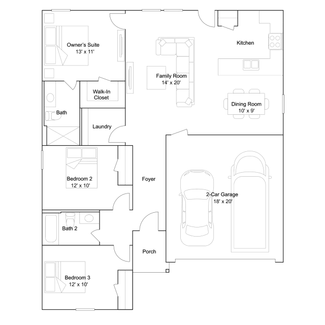 Lennar Bonds - Floor-plan drawing, Ridge at Harvest Point