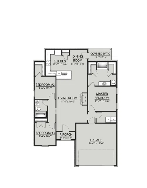 DSLD Homes Westerhold IV B - Floor-plan drawing, Eastgate Bend