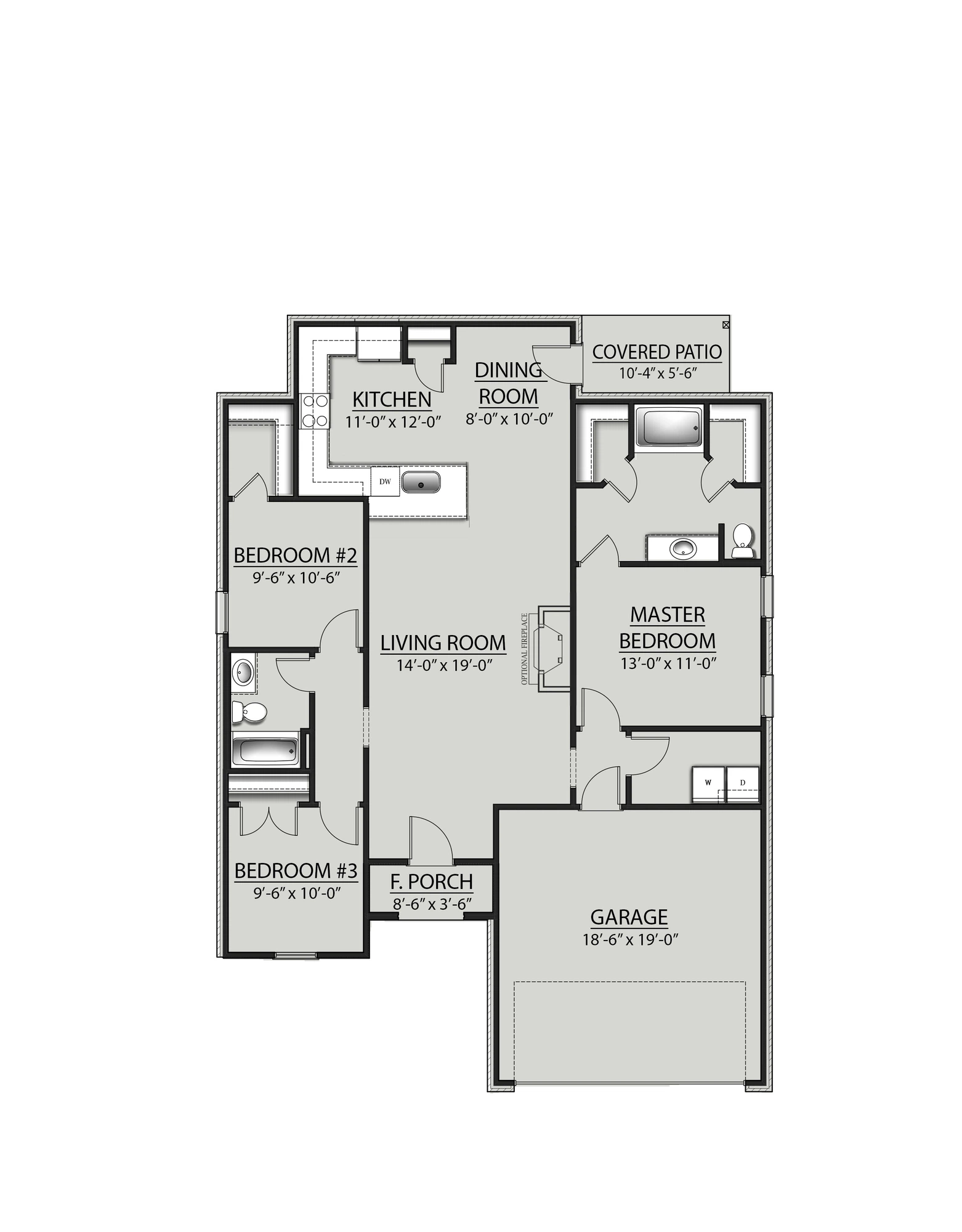 DSLD Homes Westerhold IV B - Floor-plan drawing, Eastgate Bend