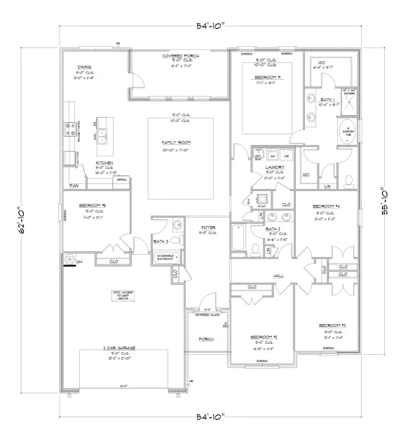 D.R. Horton Kaden - Floor-plan drawing, Churchill