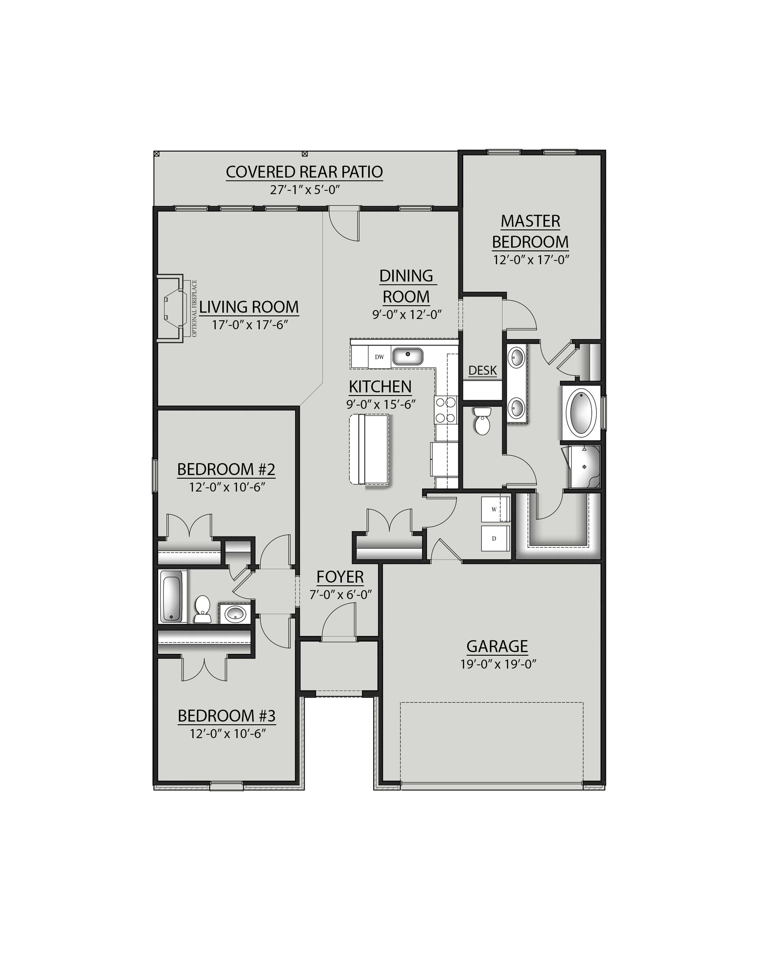 DSLD Homes Liberty V G - Floor-plan drawing, Eagle Pointe