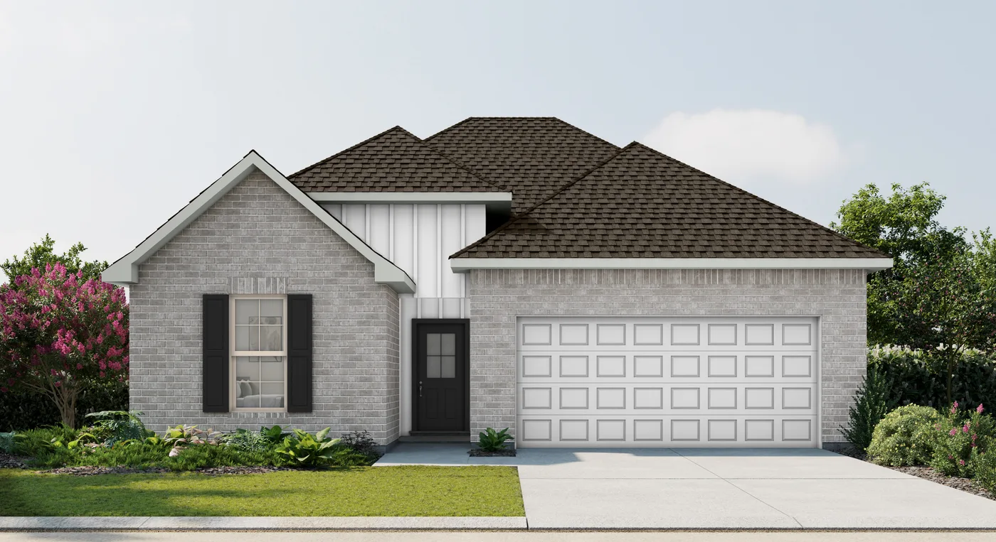 DSLD Homes Cedar IV G - Representative exterior, Palmetto Crossing