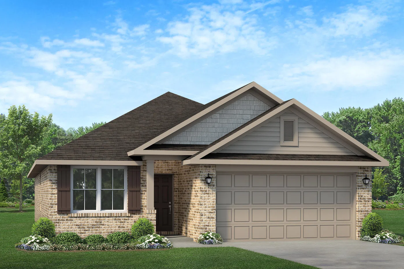 Adams Homes 1425 - Representative exterior, Allison Acres