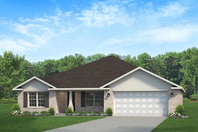 Adams Homes 2100 - Representative exterior, Pecan Valley