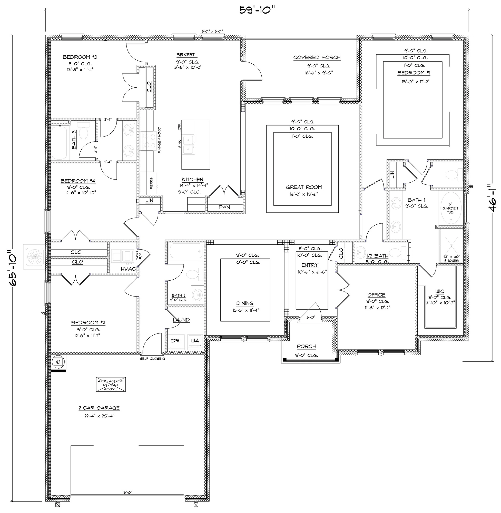 D.R. Horton Avery - Floor-plan drawing, Ivey Ridge