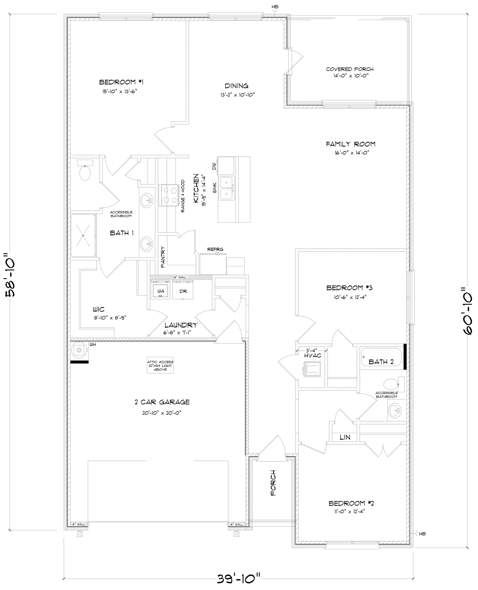 D.R. Horton Bristol - Floor-plan drawing, Raley Farms
