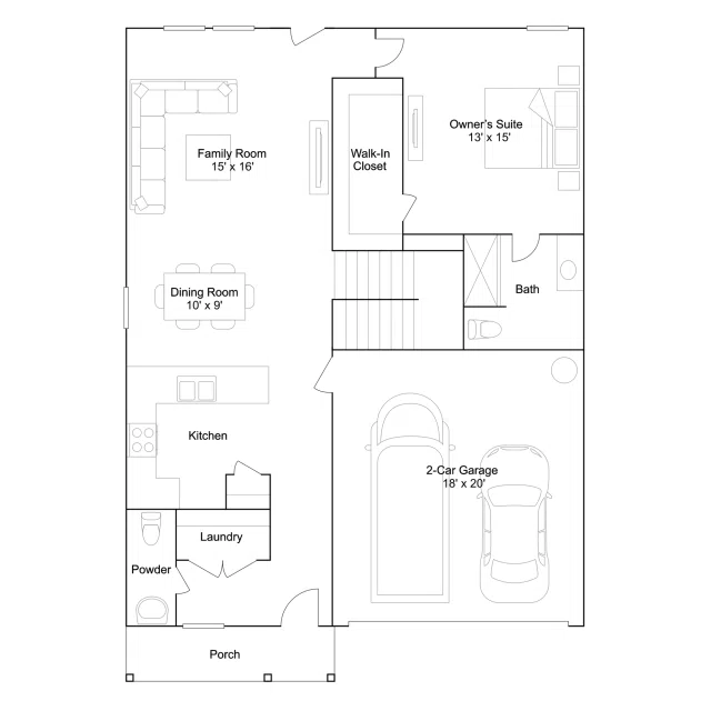 Lennar Littleton - Floor-plan drawing, Piper’s Landing