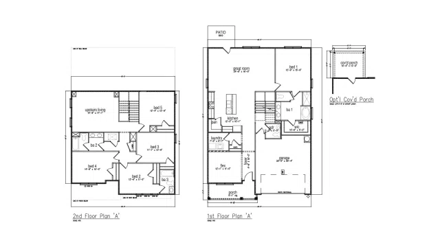 D.R. Horton The Embry - Floor-plan drawing, Hammond Place