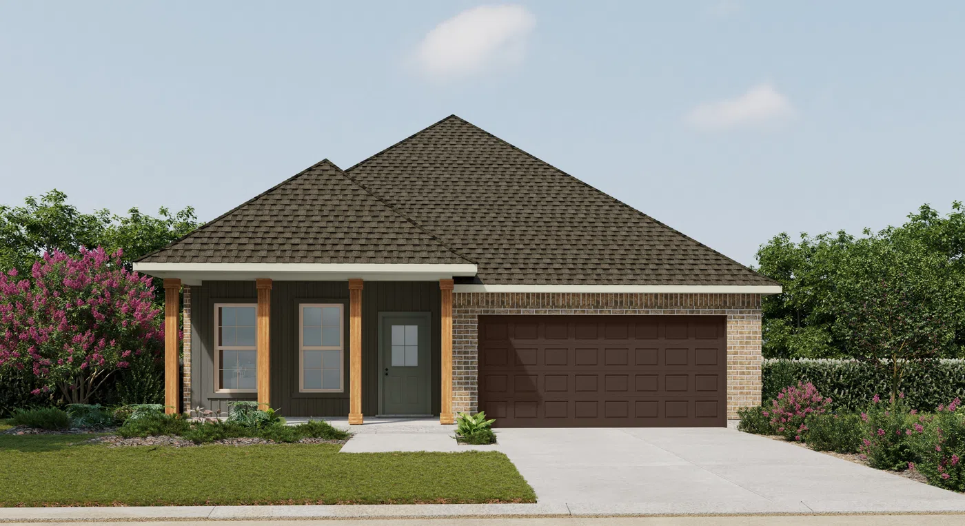 DSLD Homes Oakstone V H - Representative exterior, Savannah Estates