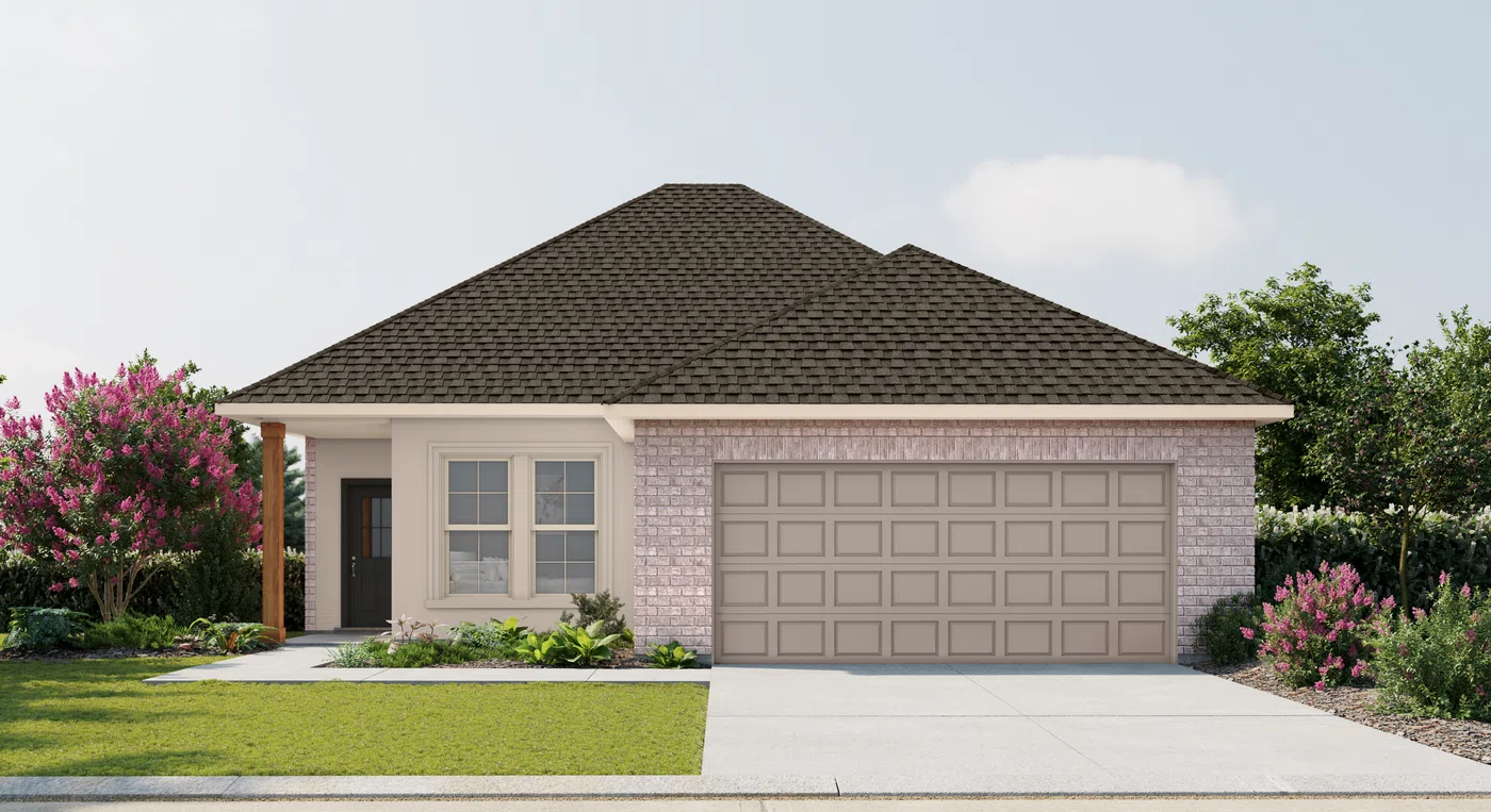 DSLD Homes Buttercup IV B - Representative exterior, River Oaks