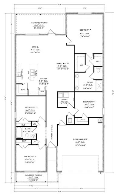 D.R. Horton Ryder - Floor-plan drawing, Blackwater Ridge