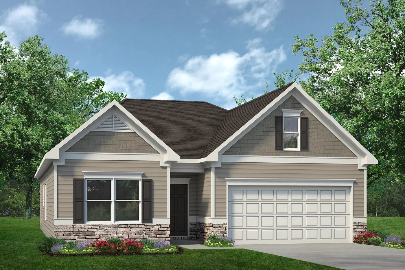 Smith Douglas Homes The Bradley - Representative exterior, Sailor’s Landing
