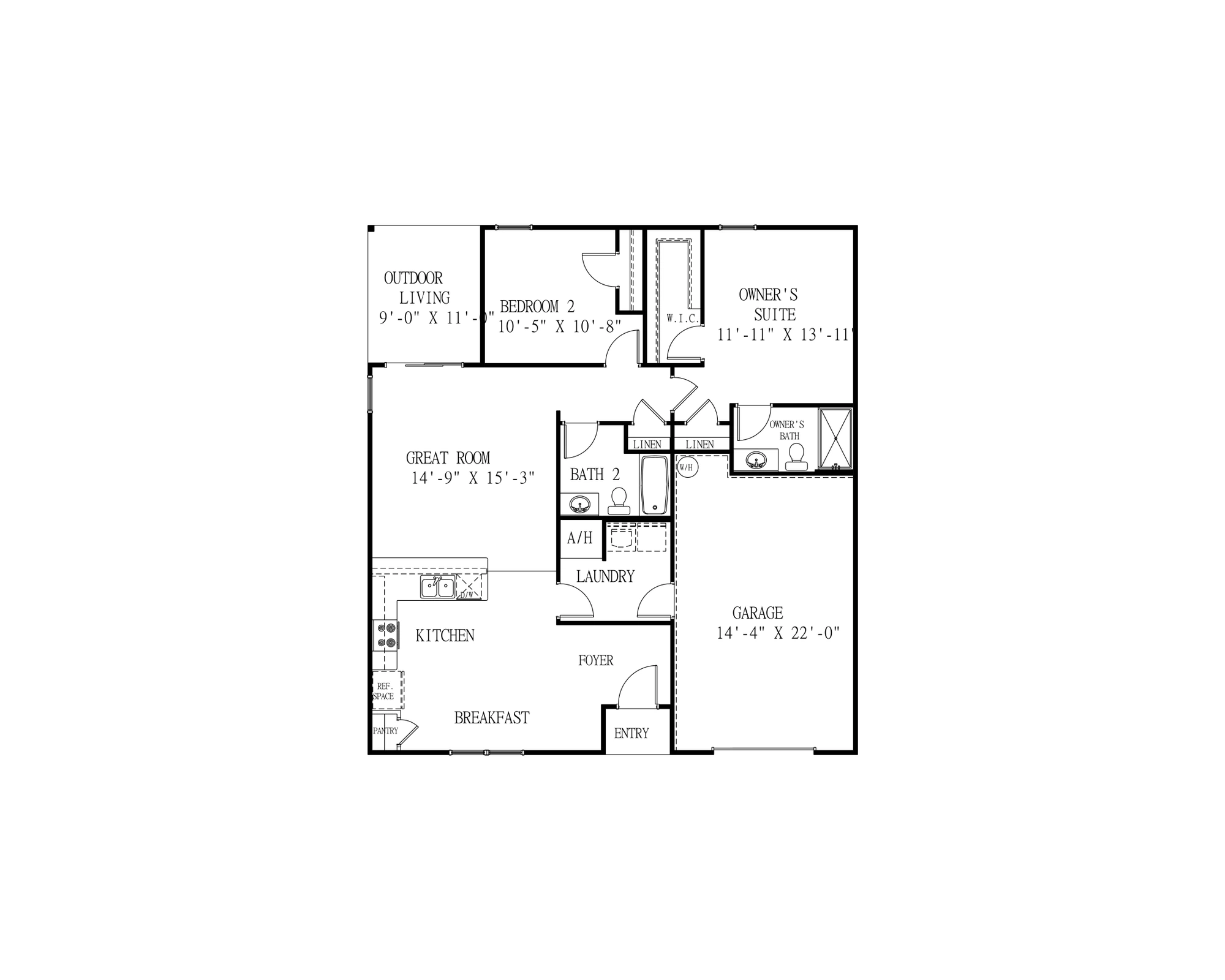 Holiday Builders Nova - Floor-plan drawing, Avalon