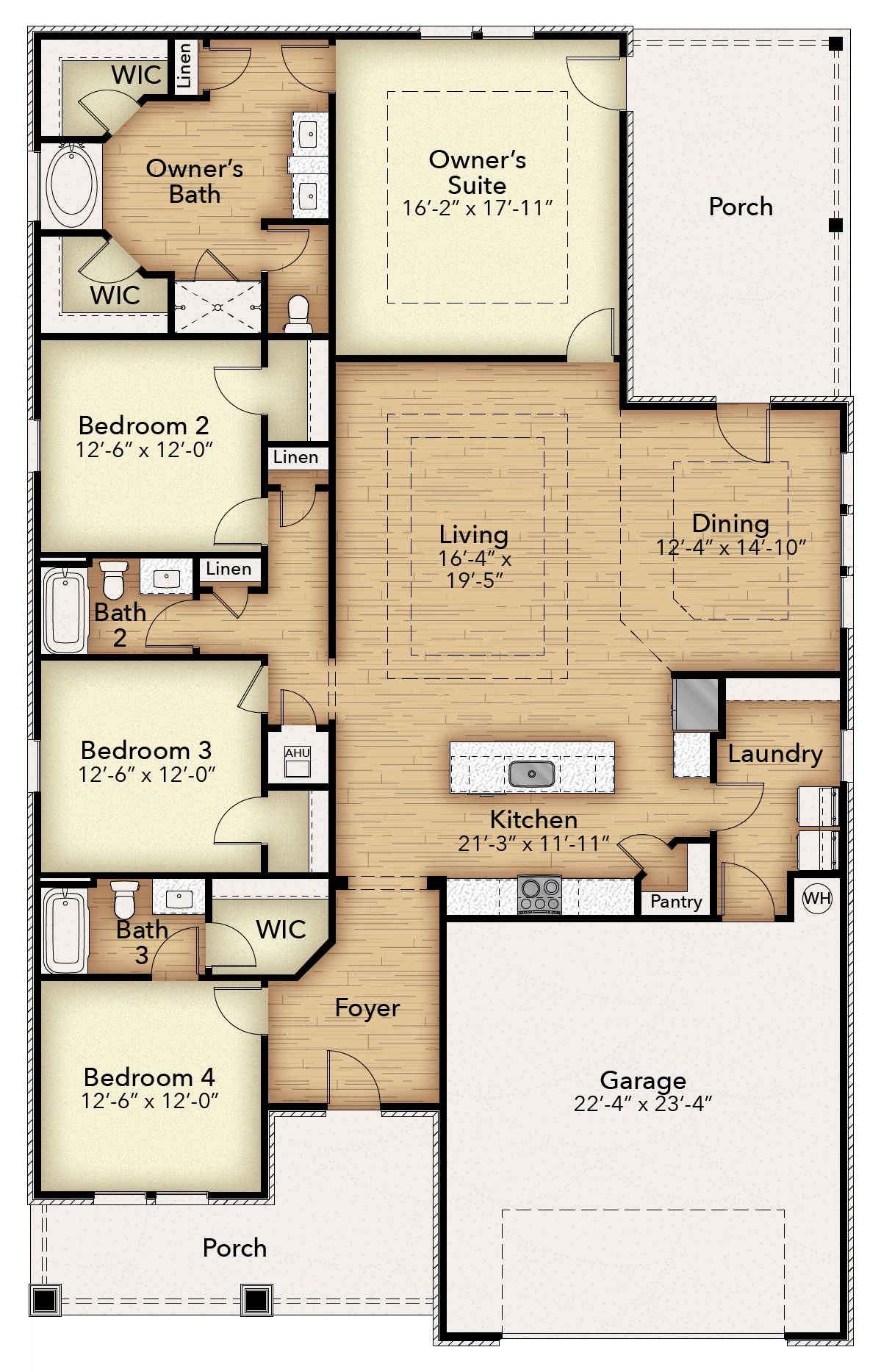Herbst Homes The Ruby - Floor-plan drawing, Buckeyes Landing