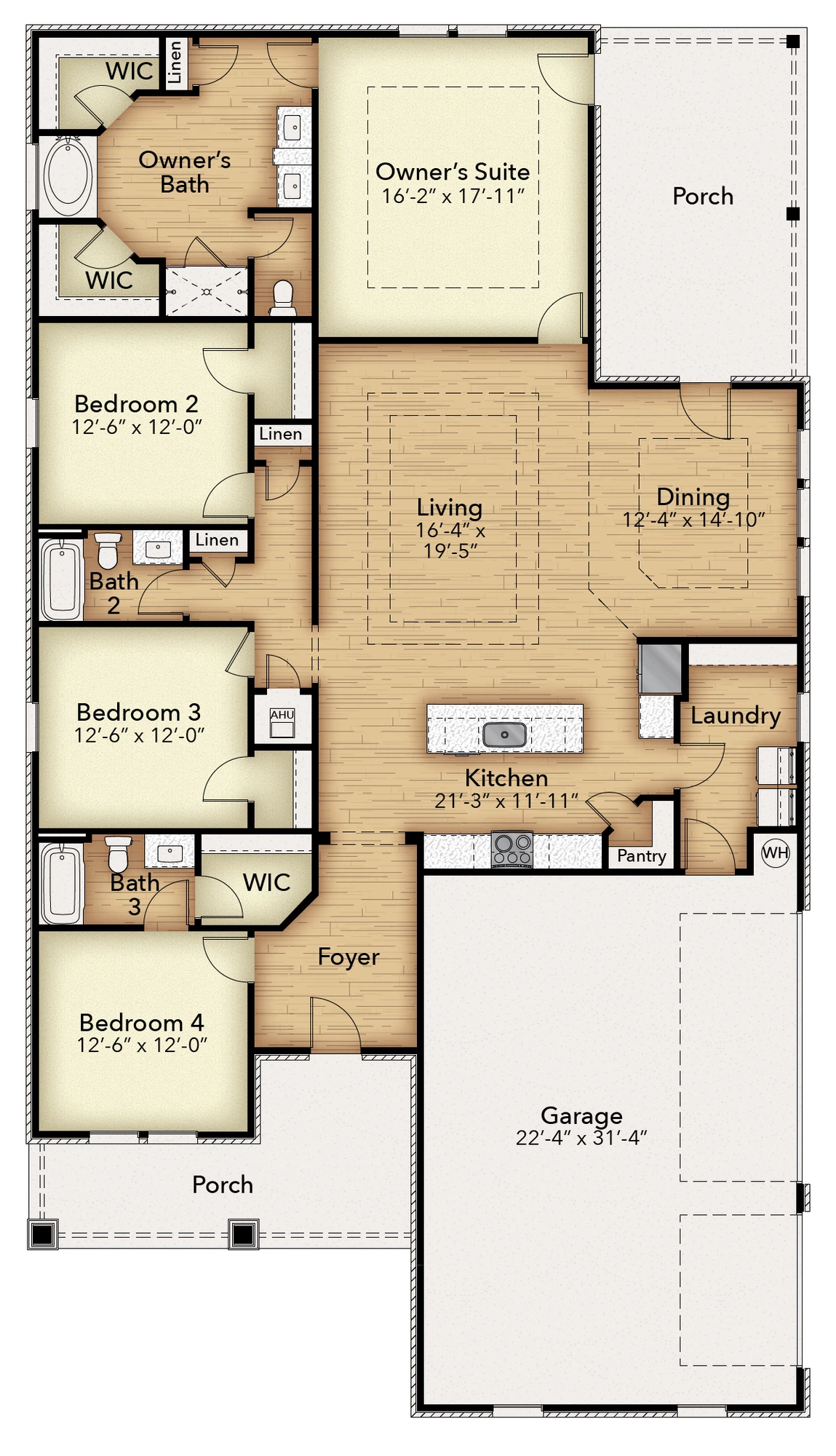 Herbst Homes The Ruby Estate - Floor-plan drawing, Walther Reserve