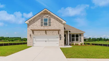 D.R. Horton Blue Ridge - Representative exterior, Harvest Green West