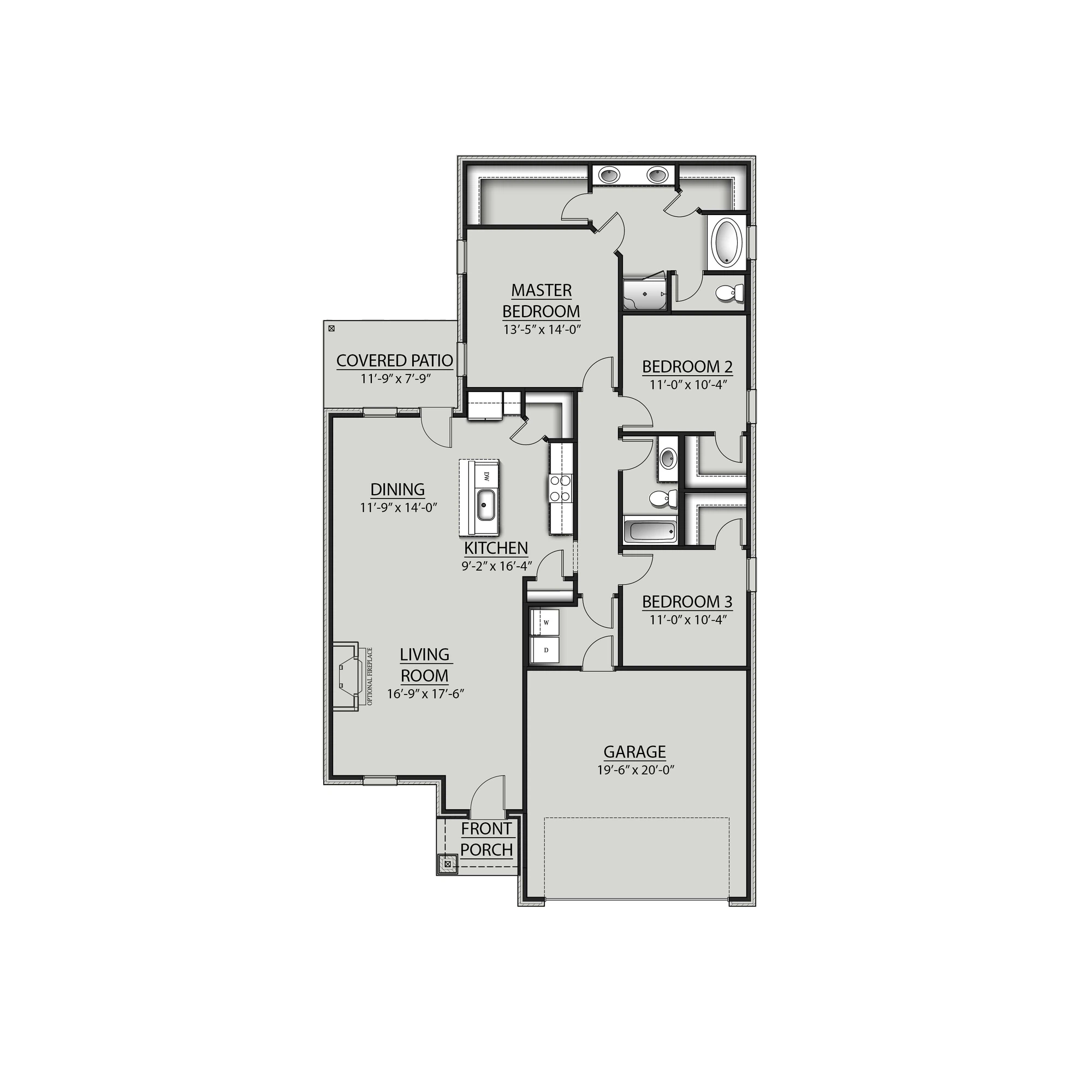 DSLD Homes Dogwood IV J - Floor-plan drawing, Silver Springs