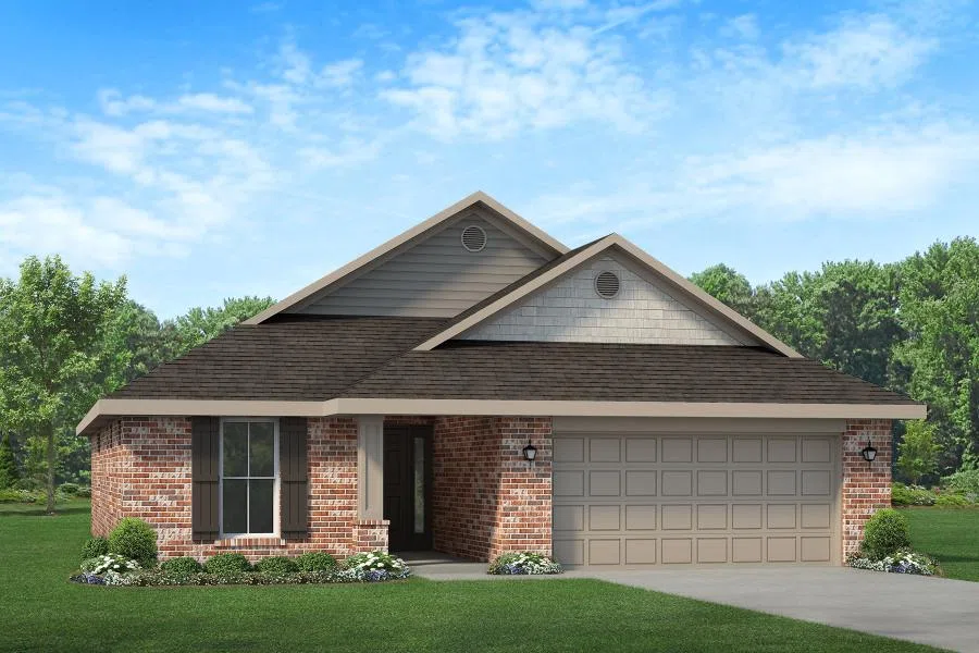 Adams Homes 1635-C - Representative exterior, Amberley