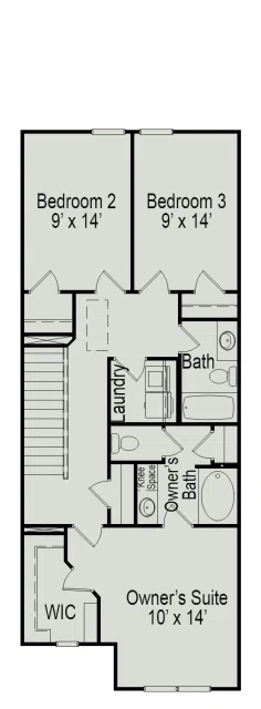 Smith Douglas Homes The Pierce - Floor-plan drawing, Landing at Oyster Bay