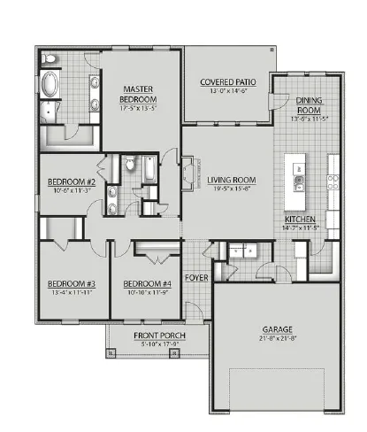 DSLD Homes Ionia III G - Floor-plan drawing, Oakland Place
