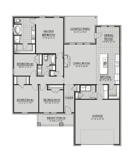 DSLD Homes Ionia III G - Floor-plan drawing, Oakland Place